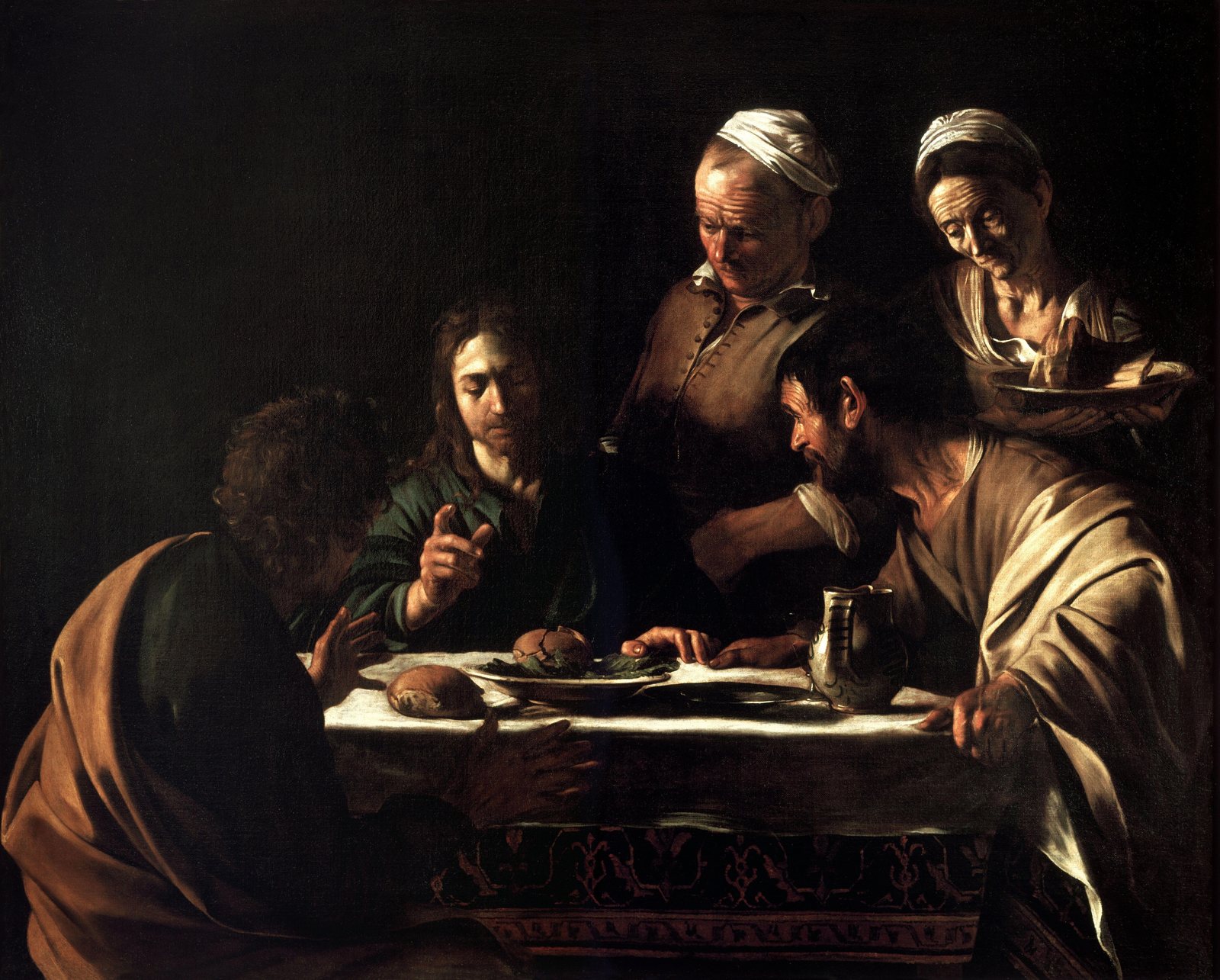 Caravaggio, Supper at Emmaus, 1606, Pinacoteca di Brera, Milan